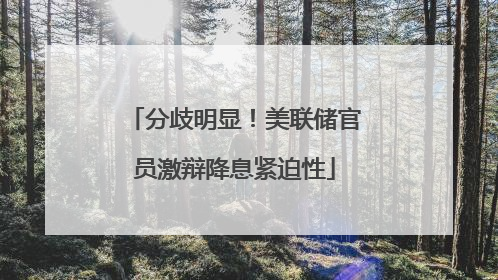 分歧明显！美联储官员激辩降息紧迫性