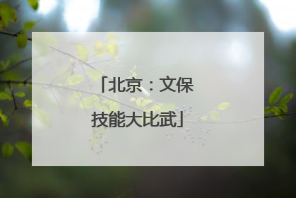 北京：文保技能大比武