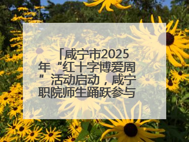 咸宁市2025年“红十字博爱周”活动启动，咸宁职院师生踊跃参与献血活动