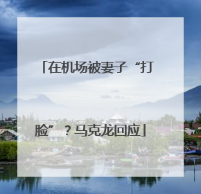 在机场被妻子“打脸”？马克龙回应