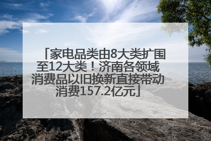 家电品类由8大类扩围至12大类！济南各领域消费品以旧换新直接带动消费157.2亿元