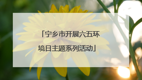 宁乡市开展六五环境日主题系列活动