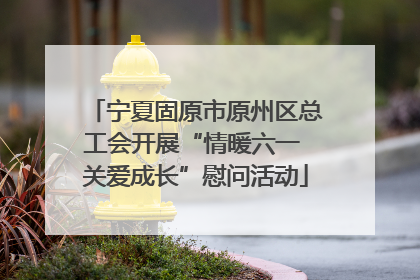 宁夏固原市原州区总工会开展“情暖六一 关爱成长”慰问活动