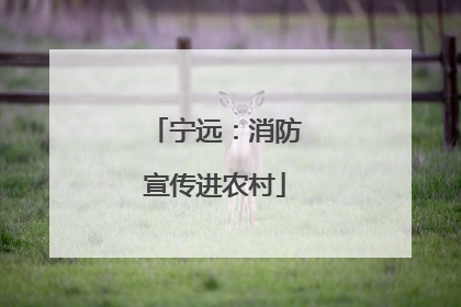 宁远：消防宣传进农村
