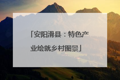 安阳滑县：特色产业绘就乡村图景