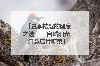 夏季祛湿的健康之选——自然阳光纤薏压片糖果