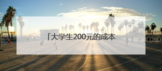 大学生200元的成本干了20亿的项目？