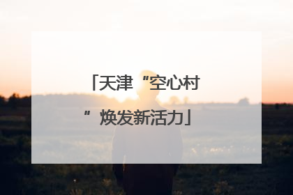天津“空心村”焕发新活力