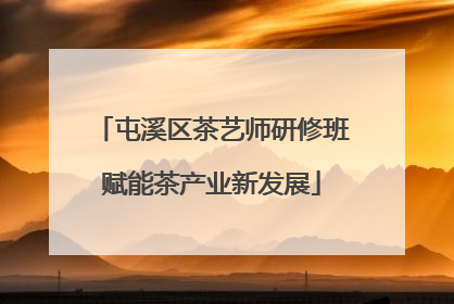 屯溪区茶艺师研修班赋能茶产业新发展