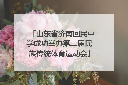 山东省济南回民中学成功举办第二届民族传统体育运动会