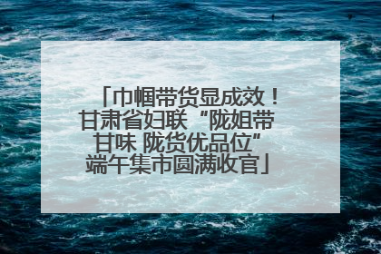 巾帼带货显成效！甘肃省妇联“陇姐带甘味 陇货优品位”端午集市圆满收官