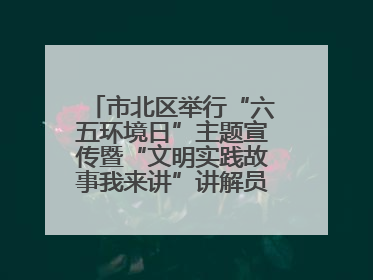 市北区举行“六五环境日”主题宣传暨“文明实践故事我来讲”讲解员大赛颁奖仪式