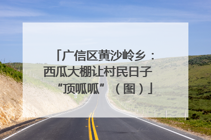 广信区黄沙岭乡：西瓜大棚让村民日子“顶呱呱”（图）