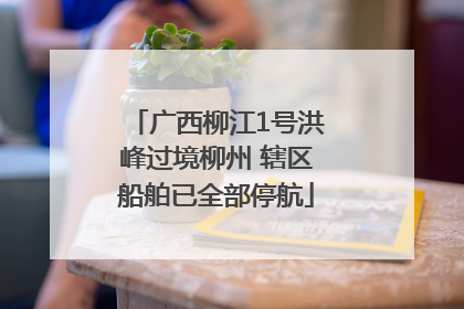 广西柳江1号洪峰过境柳州 辖区船舶已全部停航