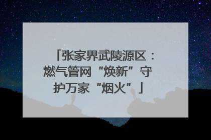 张家界武陵源区：燃气管网“焕新”守护万家“烟火”