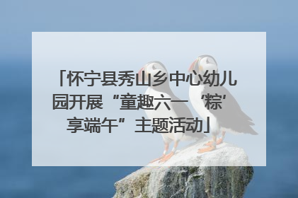 怀宁县秀山乡中心幼儿园开展“童趣六一‘粽’享端午”主题活动