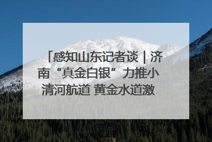 感知山东记者谈｜济南“真金白银”力推小清河航道 黄金水道激活区域经济新动能