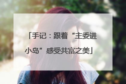 手记：跟着“主委进小岛”感受共富之美