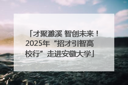才聚濉溪 智创未来！2025年“招才引智高校行”走进安徽大学