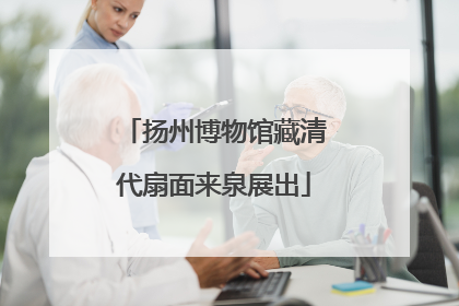 扬州博物馆藏清代扇面来泉展出