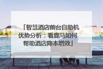智慧酒店前台自助机优势分析：看鹿马如何帮助酒店降本增效