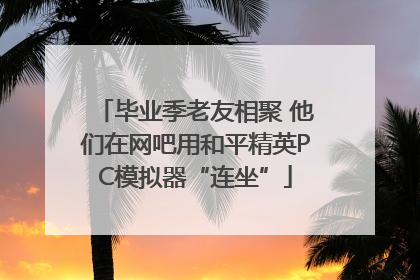 毕业季老友相聚 他们在网吧用和平精英PC模拟器“连坐”