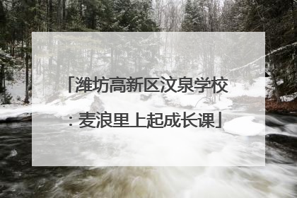 潍坊高新区汶泉学校：麦浪里上起成长课