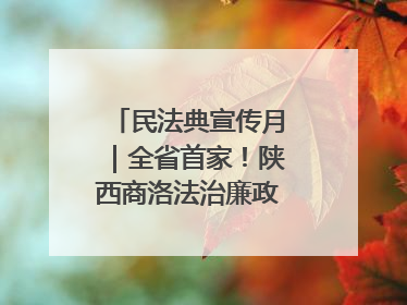 民法典宣传月｜全省首家！陕西商洛法治廉政教育基地“以案说纪”润人心