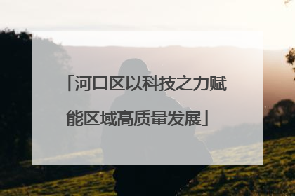 河口区以科技之力赋能区域高质量发展