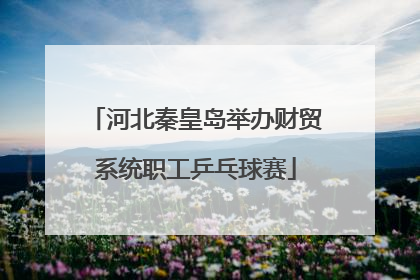 河北秦皇岛举办财贸系统职工乒乓球赛