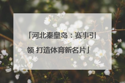 河北秦皇岛：赛事引领 打造体育新名片
