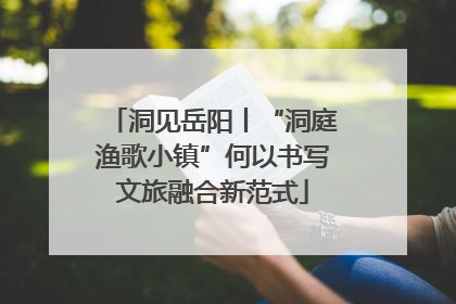 洞见岳阳丨“洞庭渔歌小镇”何以书写文旅融合新范式