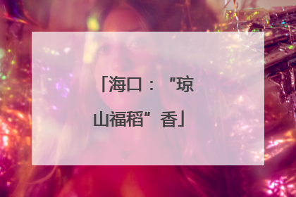 海口：“琼山福稻”香