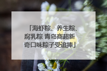 海虾粽、养生粽、腐乳粽 青岛商超新奇口味粽子受追捧