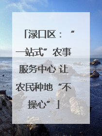 渌口区：“一站式”农事服务中心 让农民种地“不操心”