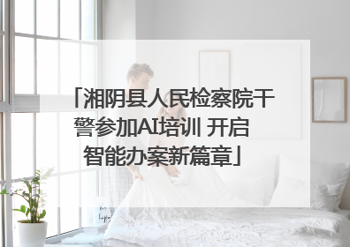 湘阴县人民检察院干警参加AI培训 开启智能办案新篇章