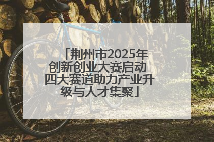 荆州市2025年创新创业大赛启动 四大赛道助力产业升级与人才集聚
