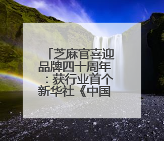 芝麻官喜迎品牌四十周年：获行业首个新华社《中国名牌》