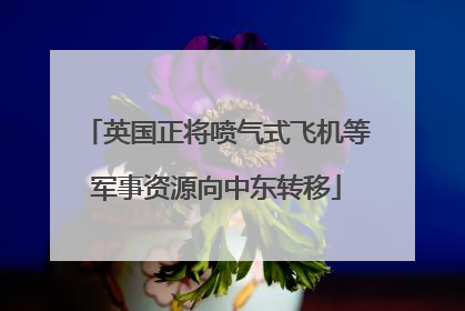 英国正将喷气式飞机等军事资源向中东转移