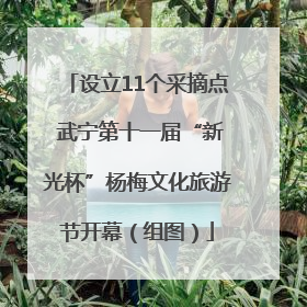 设立11个采摘点 武宁第十一届“新光杯”杨梅文化旅游节开幕（组图）
