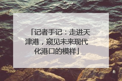 记者手记：走进天津港，窥见未来现代化港口的模样