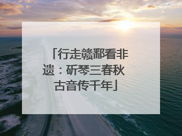 行走赣鄱看非遗：斫琴三春秋 古音传千年