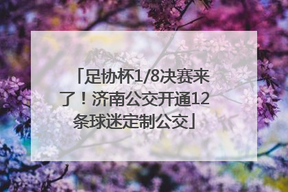 足协杯1/8决赛来了！济南公交开通12条球迷定制公交
