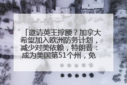 邀请英王撑腰？加拿大希望加入欧洲防务计划，减少对美依赖，特朗普：成为美国第51个州，免费用“金穹”