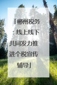 郴州税务：线上线下共同发力推进个税宣传辅导