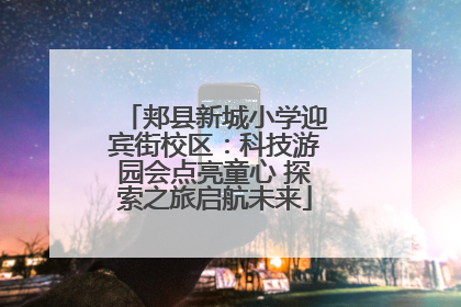 郏县新城小学迎宾街校区：科技游园会点亮童心 探索之旅启航未来