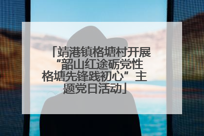 靖港镇格塘村开展“韶山红途砺党性 格塘先锋践初心”主题党日活动