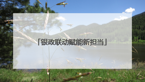 银政联动赋能新担当
