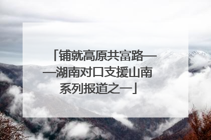 铺就高原共富路——湖南对口支援山南系列报道之一