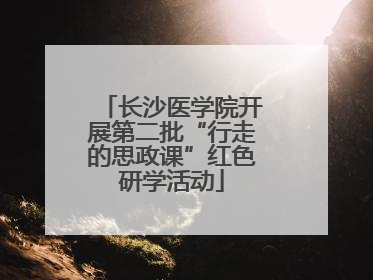 长沙医学院开展第二批“行走的思政课”红色研学活动